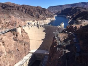 View of Hoover Dam from Mike O'Callaghan-Pat Tillman Bridge