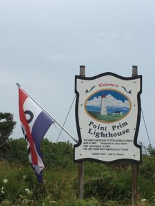 The Point Prim Lighthouse sign at Entrance